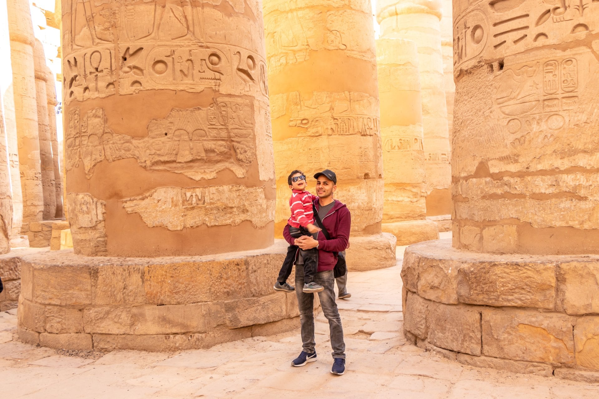 Visiting the Luxor temple